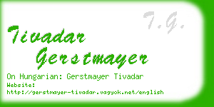 tivadar gerstmayer business card